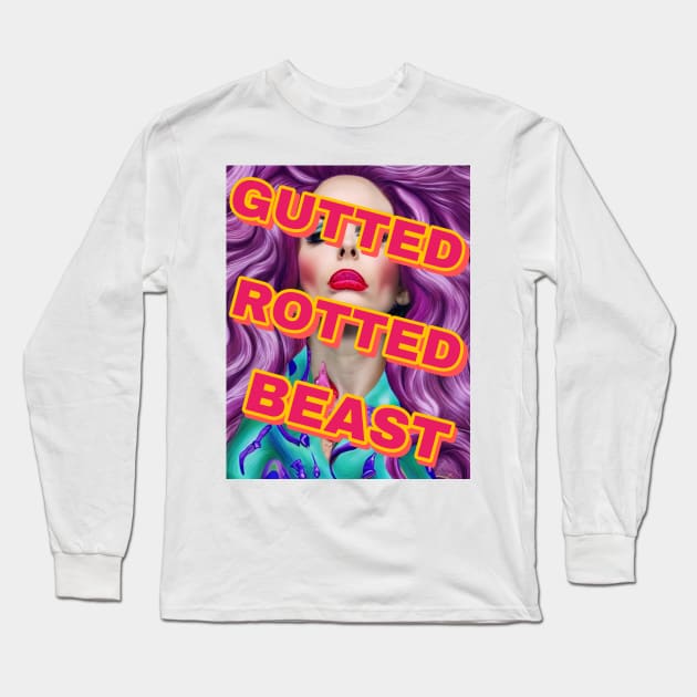 Gutted, Rotted, Beast Long Sleeve T-Shirt by MEGAFUNNY UNLIMITED